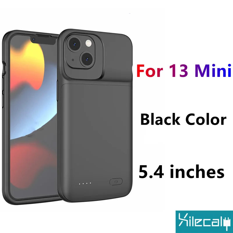 Xilecaly Ultra-Slim Battery Case for iPhone 15/14/13/12/XS/XR/7/8 Plus SE