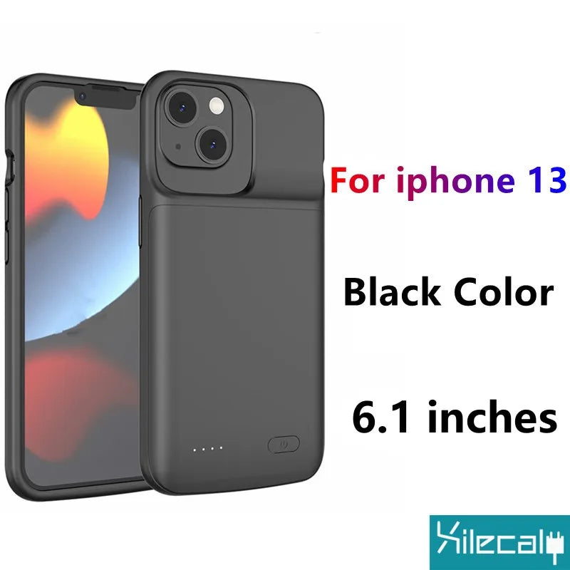 Xilecaly Ultra-Slim Battery Case for iPhone 15/14/13/12/XS/XR/7/8 Plus SE