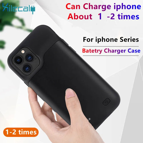 Xilecaly Ultra-Slim Battery Case for iPhone 15/14/13/12/XS/XR/7/8 Plus SE